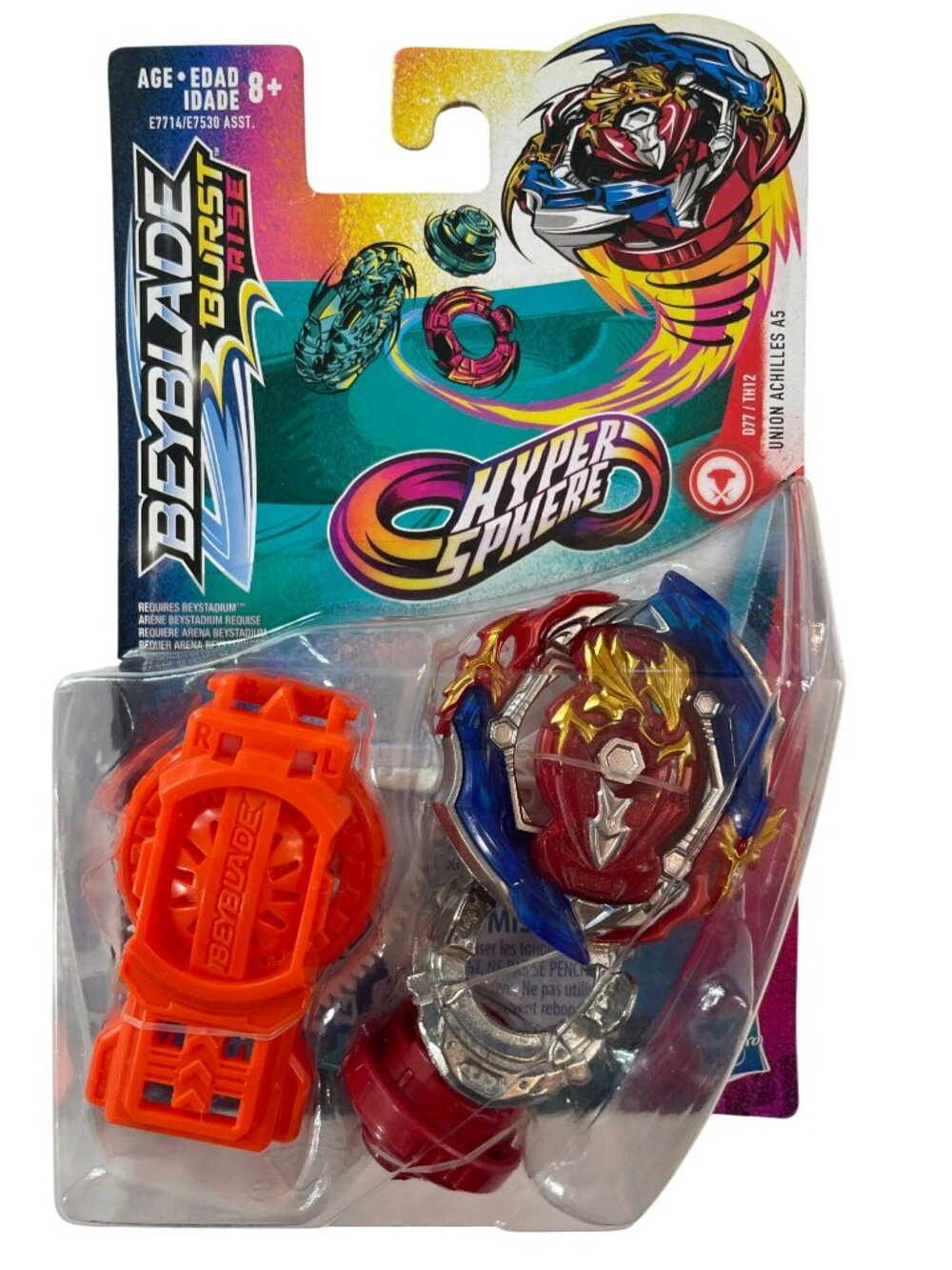 Beyblade Burst Rise Hypersphere Union Achilles A5 With Launcher D77/TH12 NEW